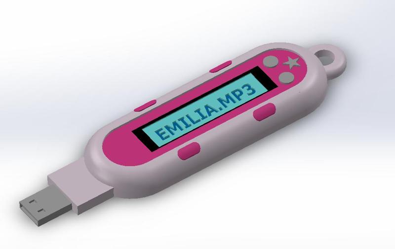 Emilia Mernes MP3 KEYCHAIN