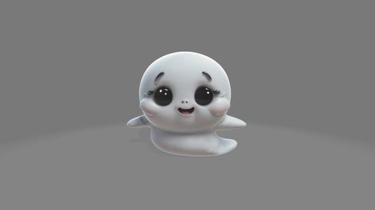 CUTE BABY GHOST KEYCHAIN