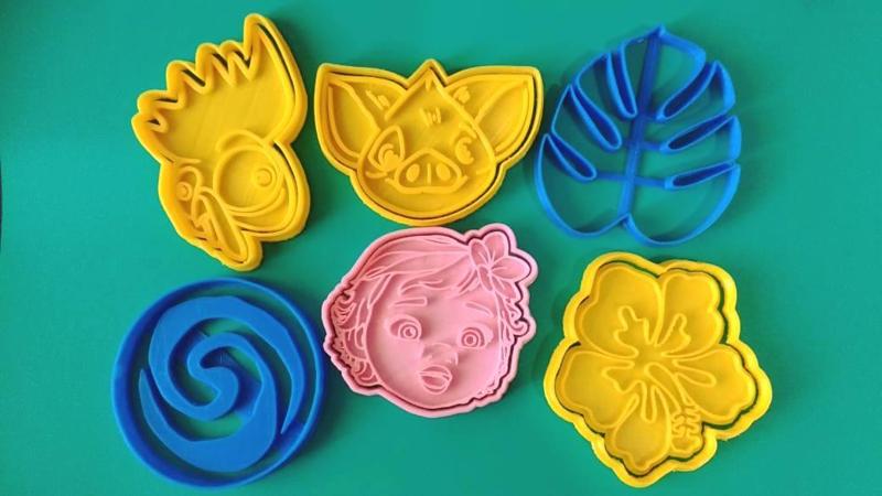 MOANA SET X6 KIT COOKIE CUTTERS
