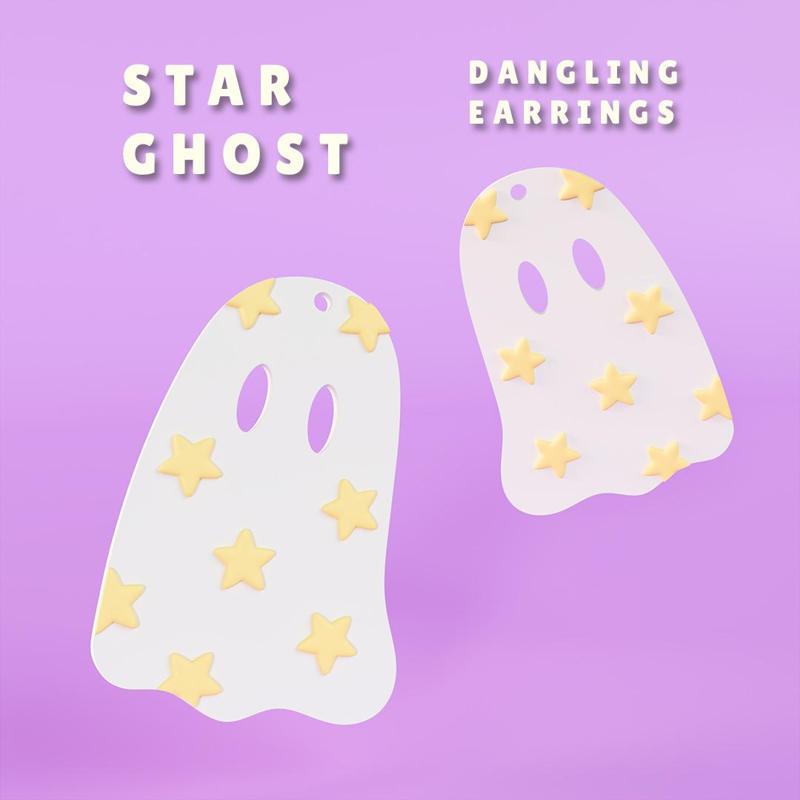 STAR GHOST - DANGLING EARRINGS