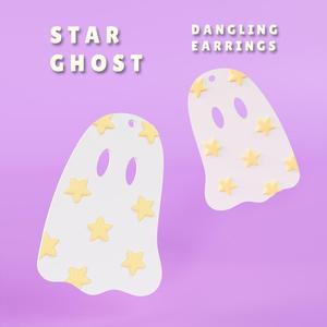 STAR GHOST - DANGLING EARRINGS