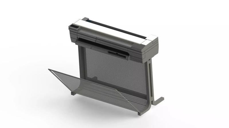 HP Design Jet T830 36inch printer 3d model