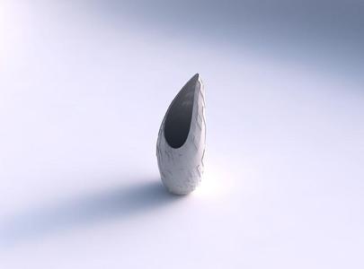 Vase Tsunami with wavy scattered grid plates