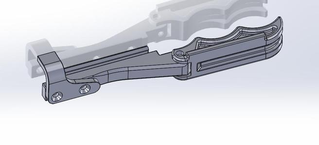 Folding charge handle for A&K/Echo1 Mk46