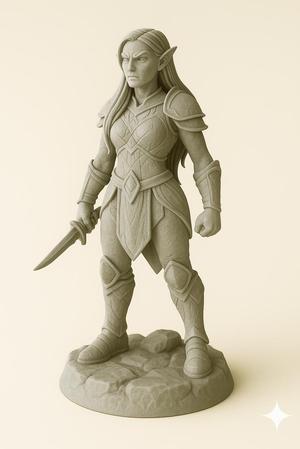 Orc Warrior – Paintable Miniature