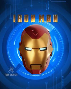 Iron Man Model 25 Helmet 3D Print File STL