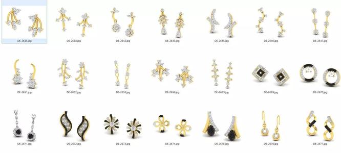 collection 50 plus latest earing 3dm