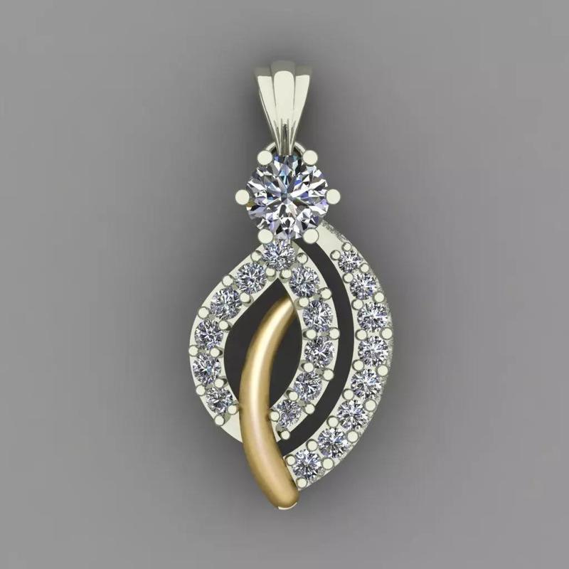 Diamond Women pendant 3D print Model