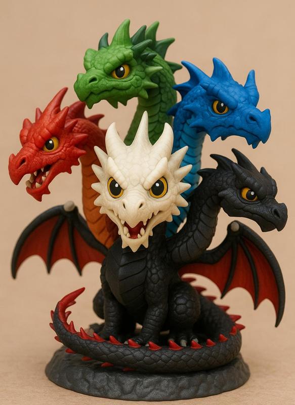 Tiamat Qposket - Dungeons & Dragons 80s