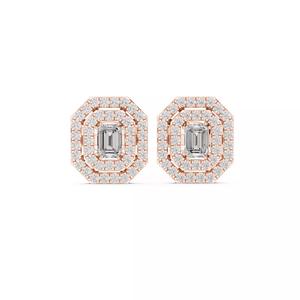 Diamond Studs Earrings 3dm stl renders 360 Animation Video