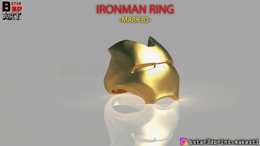IRON MAN RING - iron man jewelry - Mark 85 - Infinity war 3D print model