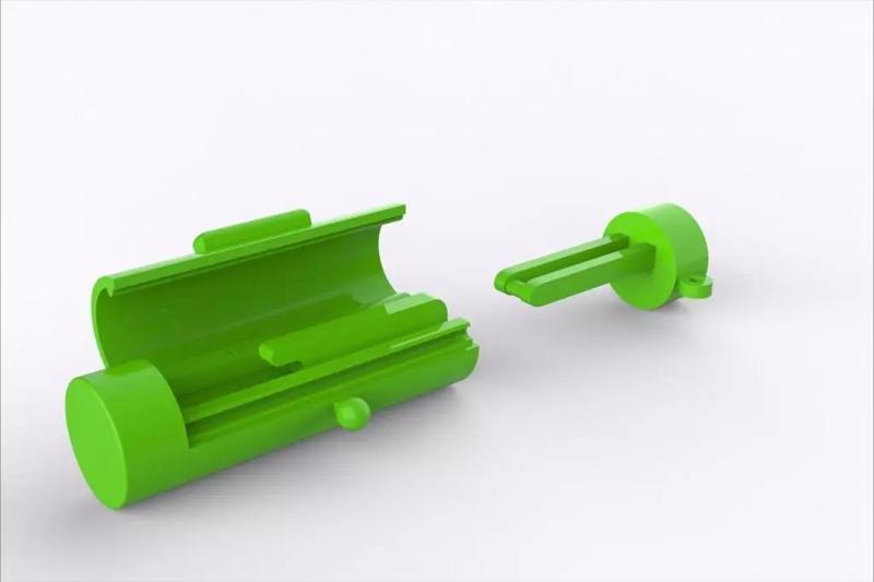 ROUND LOCK BOX CLASP 6MM FOR NECKLACE CHAIN