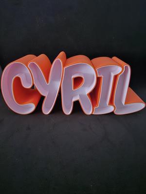 CYRIL First name nightlight