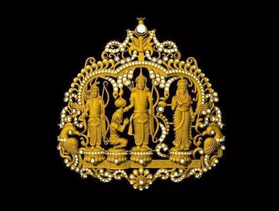 ram parivar necklace pendant 3dm file