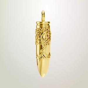 Tree Of Life Bullet Shaped Necklace