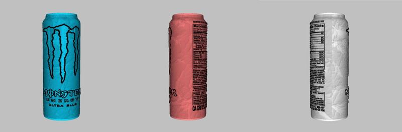 monster energy ultra blue lithophanie lamp