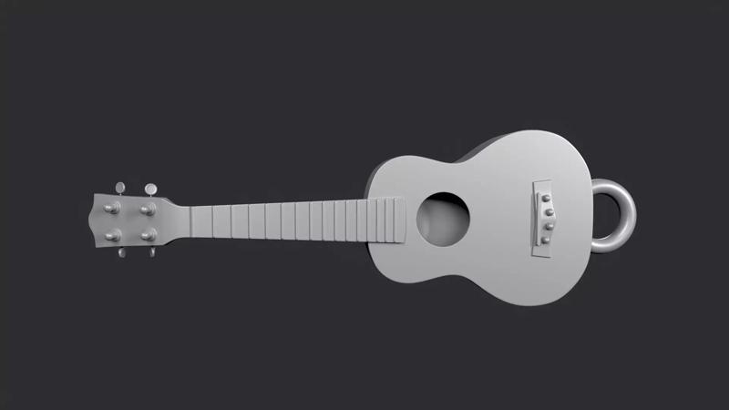 STL models for 3D printing and CNC Ukulele guitar