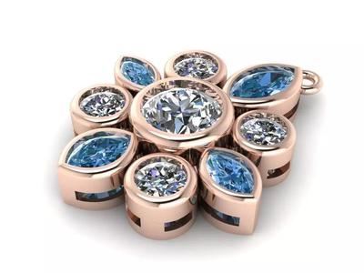 Flower necklace 405