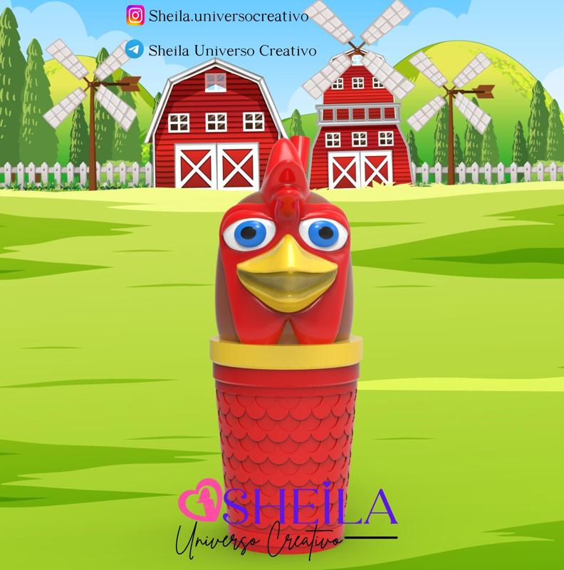 SHAKER GLASS FARM OF ZENON - ROOSTER - BARTOLITO