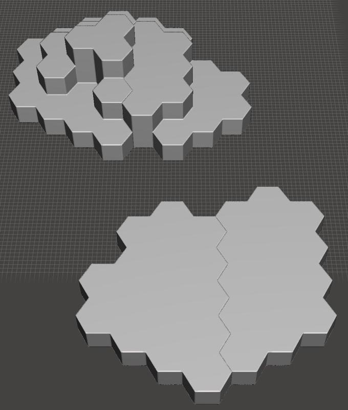 BATTLETECH TERRAIN MAP SET#4: HEAVY FOREST #1