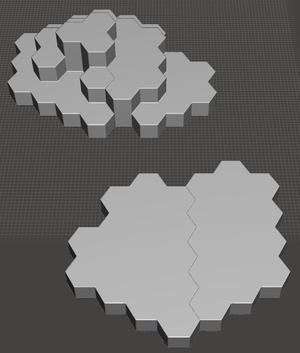 BATTLETECH TERRAIN MAP SET#4: HEAVY FOREST #1