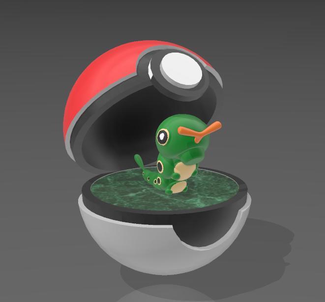 pokeball chenipan