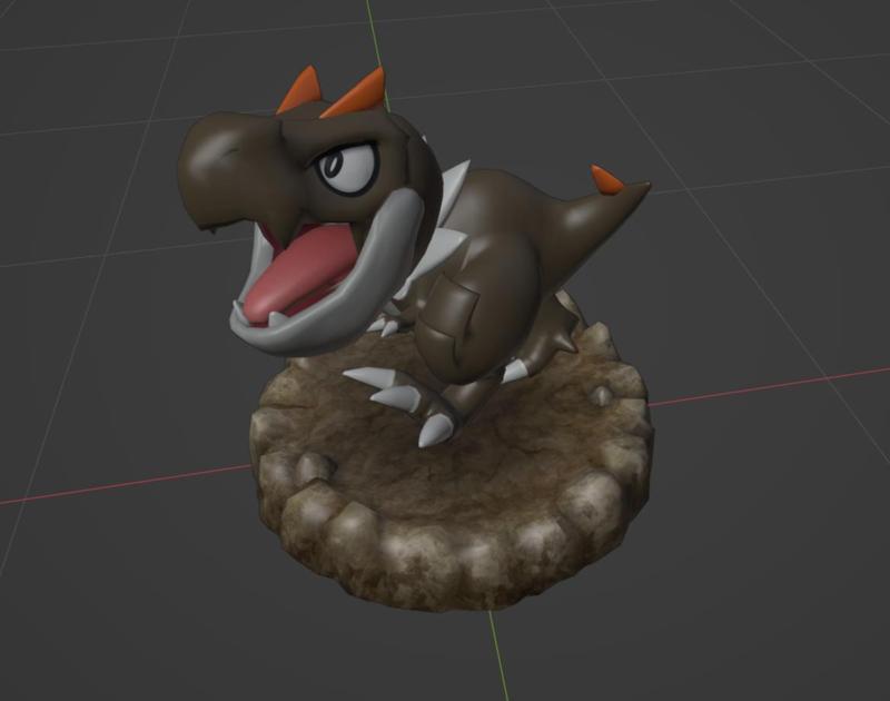 Tyrunt pokemon 3D print model