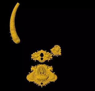laxmi pendant necklace 3dm file