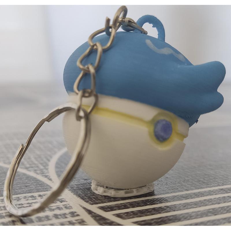 Quaxly Pokeball Key Ring