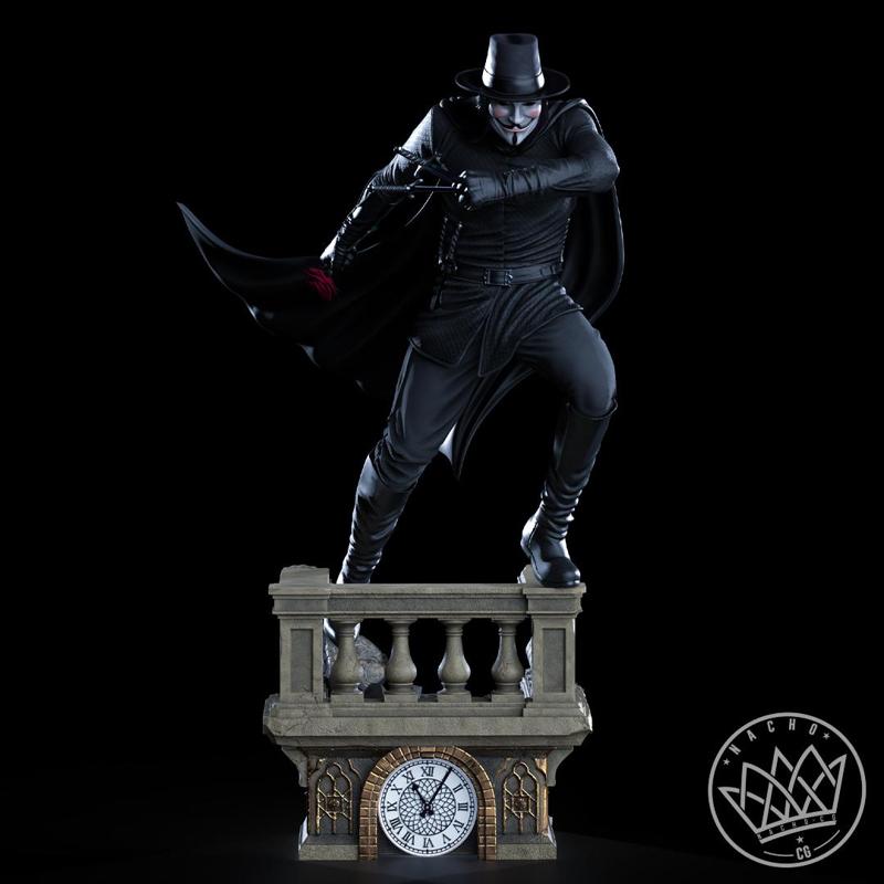 Fan Art - V for Vendetta - Statue