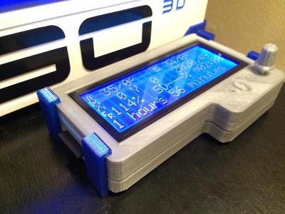 Toolless clips for Case for Reprapdiscount Smart LCD Controller XXL