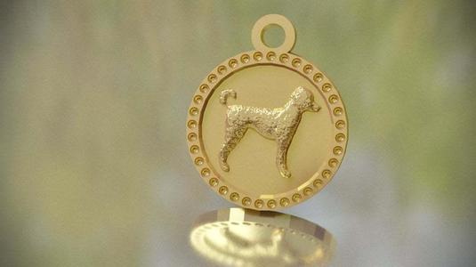 Poodle Keychain