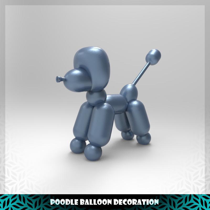 Poodle Balloon Decoration