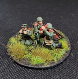 Medium mortar with crew Czechoslovak vz. 36