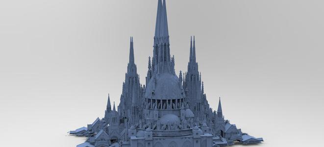 Desert Persian Fortress Tower City