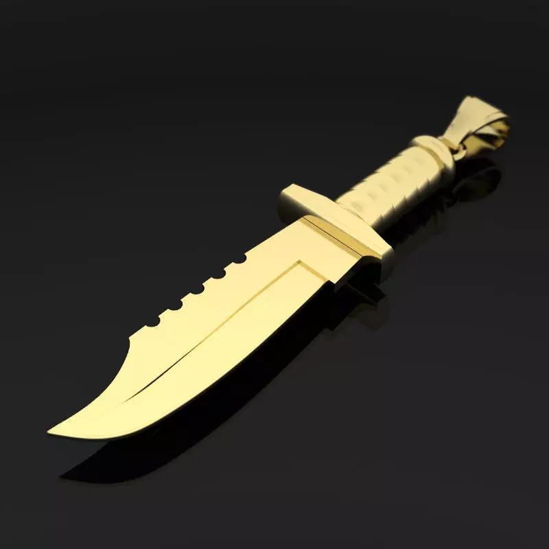 combat rambo knife pendant