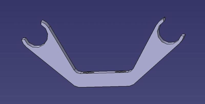 Cameramount for hexacopter CC 58mm 10mm cliphole (MADE BY PRO CATIA V5 DESIGN ENGINEER)