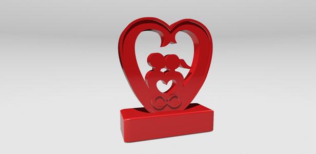 Heart Statue Everlasting Love Kiss Sculpture Romantic, Man Woman Kiss Sculpture, Love Statue, Forever Eternal Love Couple In Love, Infinity symbol