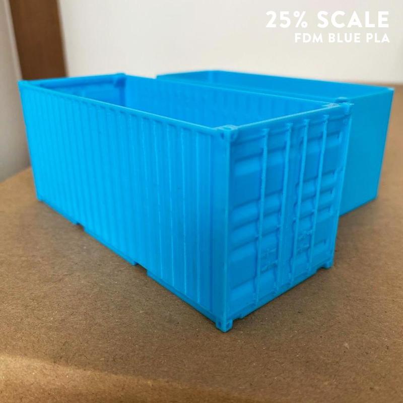 Cargo container for corporate gift