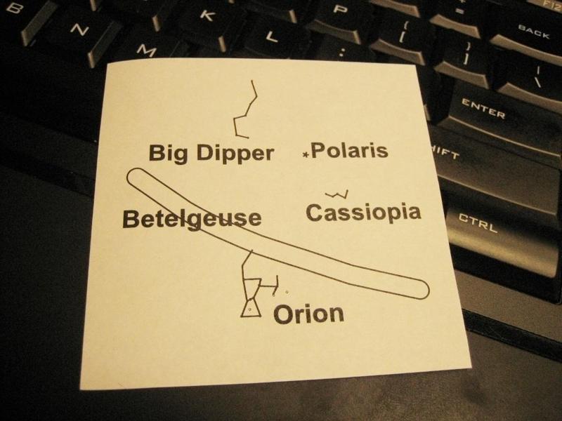 Northern Hemisphere Star Map, Laser Printable