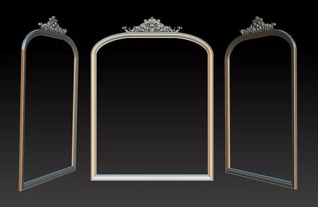 3D Frame - Wood Carving STL Model for CNC Router