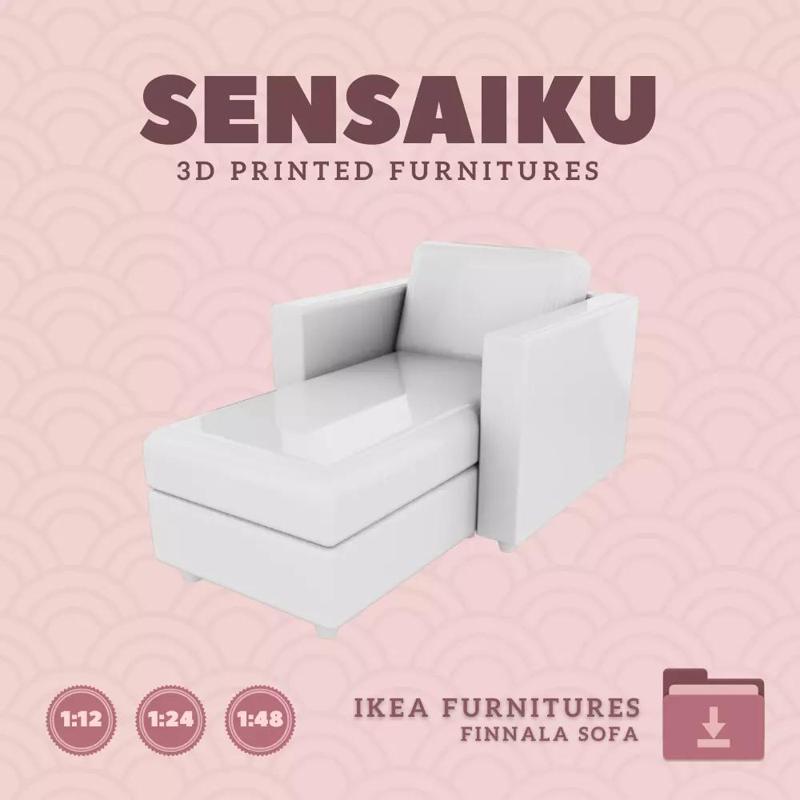 FINNALA Chaise for Miniature Dollhouse IKEA 3D Print
