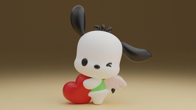 Pochacco sanrio valentine figure