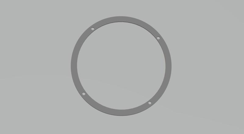 Car Speaker Grill 6.5"  STL FILE