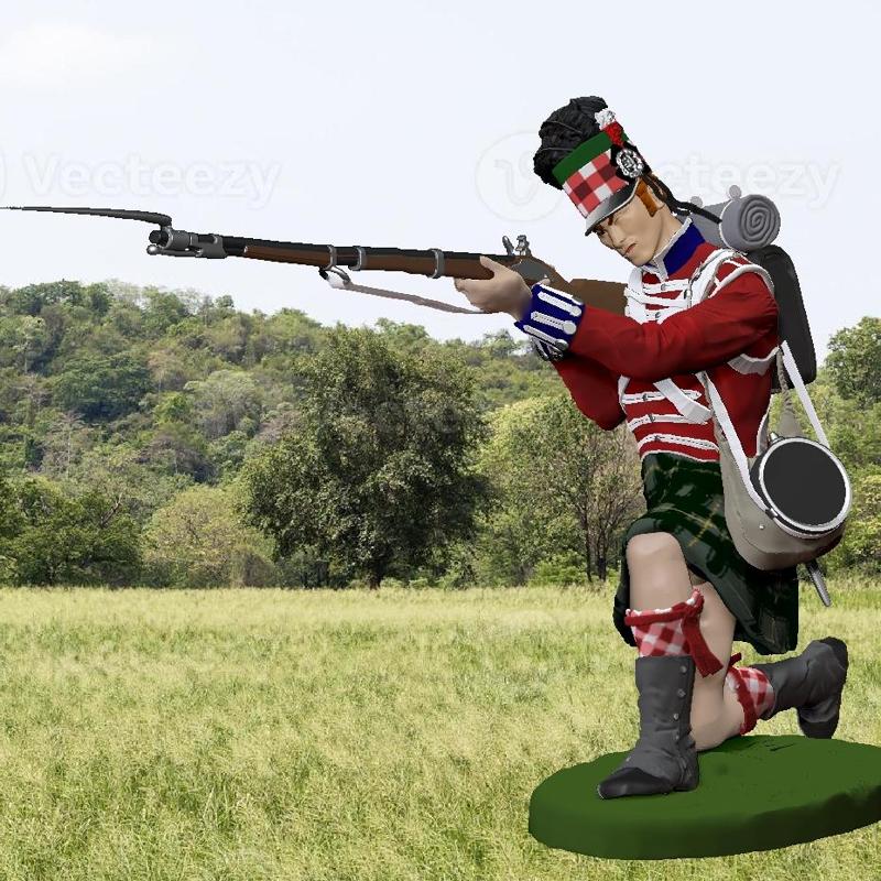 Scottish Grenadier gunner Napoleonic Wars