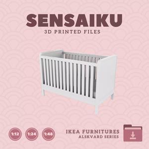 ALSKVARD Crib V1 for Miniature Dollhouse - IKEA - 3D Print