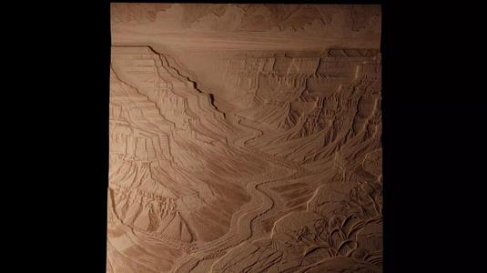 Grand Canyon CNC 3d Print High Relief Sand Casting