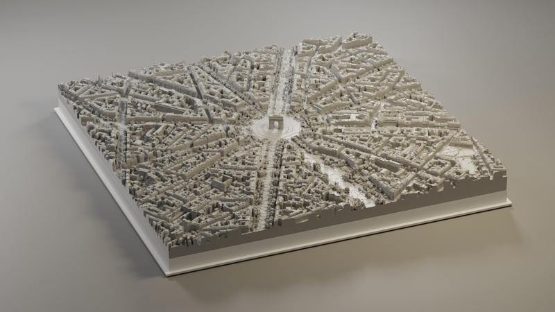 3D Model of Arc de Triomphe, Paris