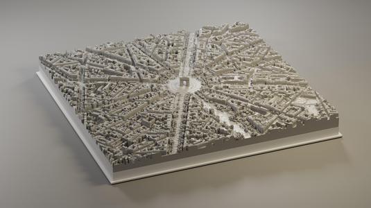 3D Model of Arc de Triomphe, Paris