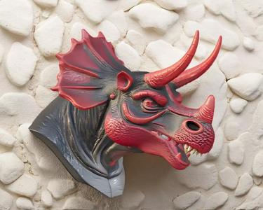 Diabloceratops Bust 3D Model - STL Printable Dinosaur